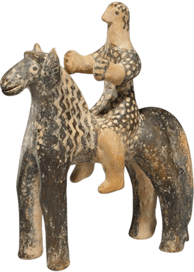 Лошадь и всадник (Коллекция Музея Дж. Пола Гетти) Греция, около 550 г. до н. э.